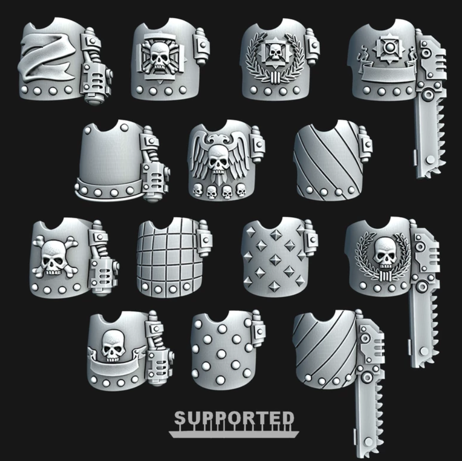 Unofficial unpainted custom upgrade part