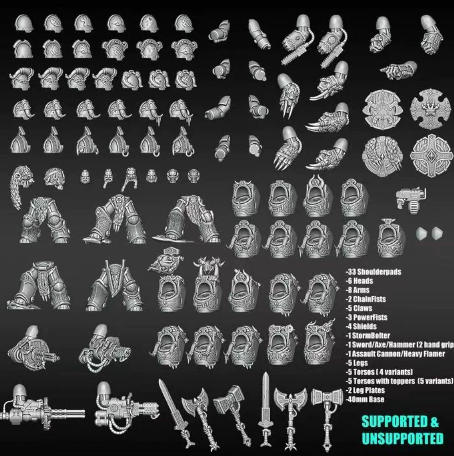Space Wolves-Inspired 10th-Edition Terminator Conversion Kit detail 8