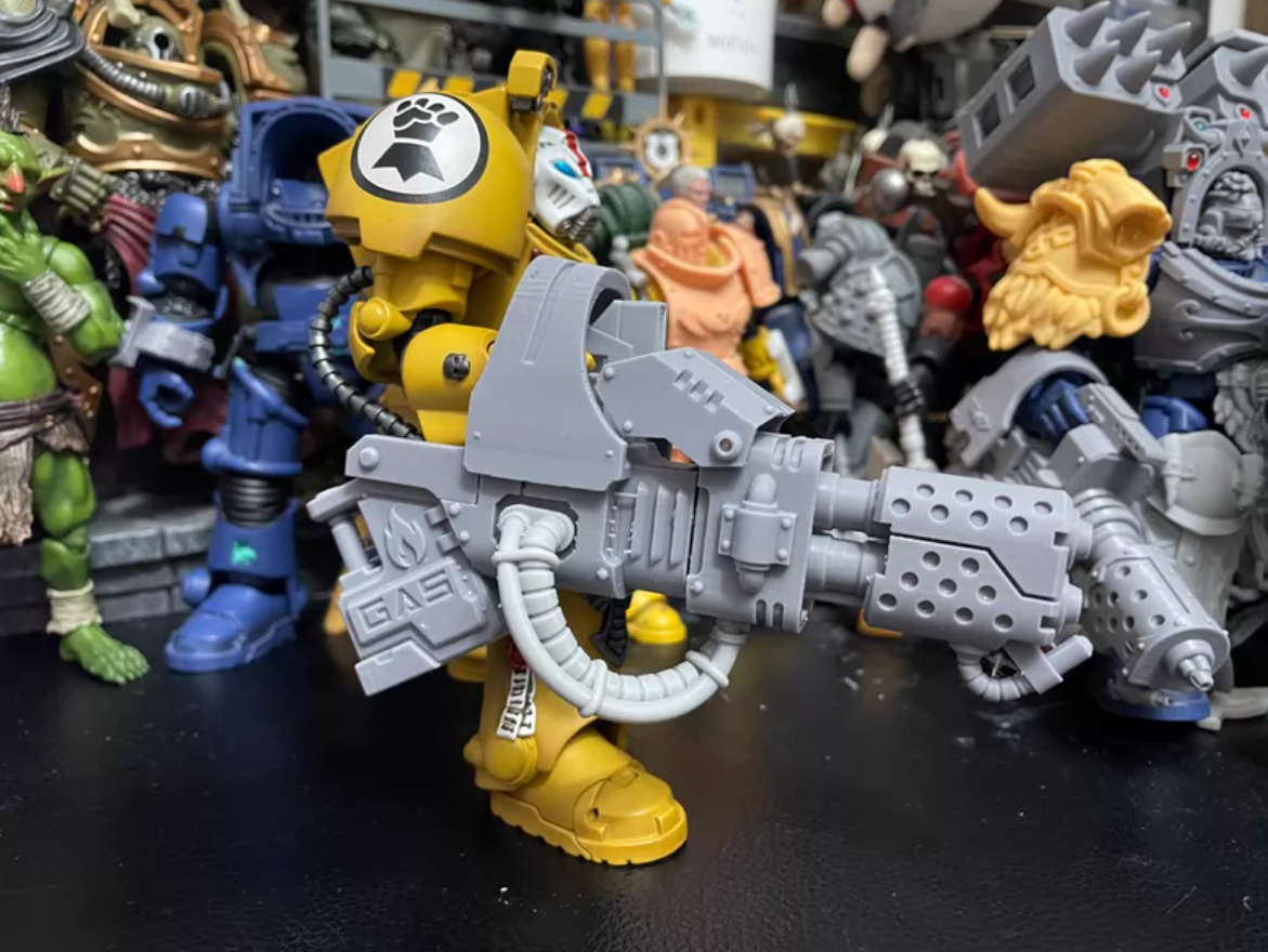 Terminator-Scale Flamer and Shoulder Weapon Options detail 5