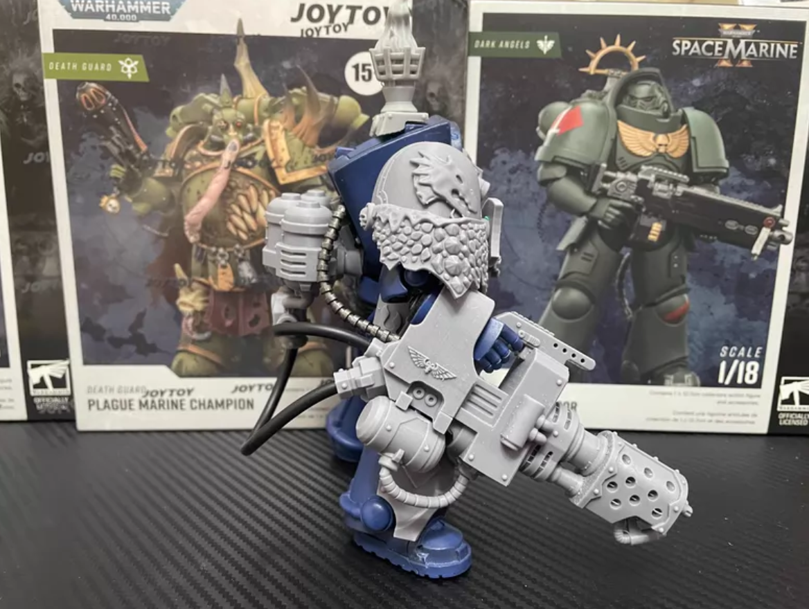 Terminator-Scale Flamer and Shoulder Weapon Options detail 6