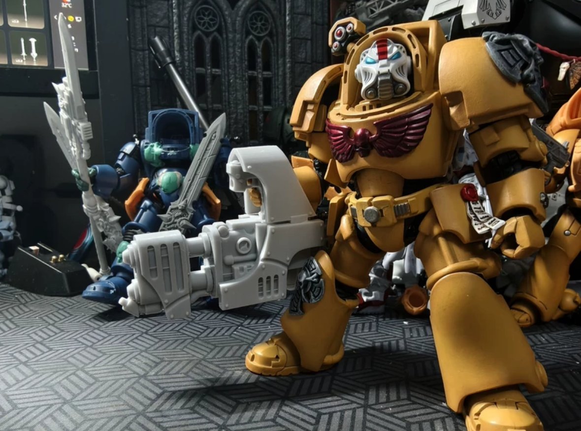 Terminator-Scale Flamer and Shoulder Weapon Options detail 9