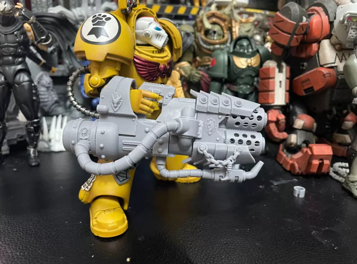 Illuminated Twin-Barrel Melta Weapon detail 7